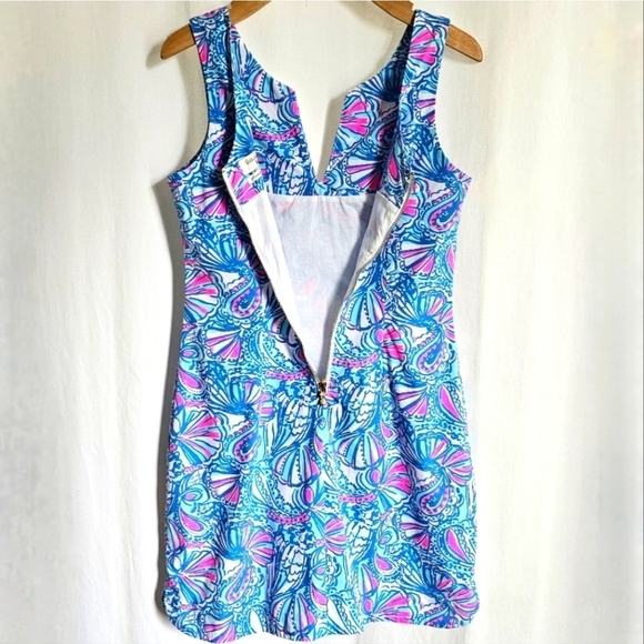 Lily Pulitzer Dress My Fans Print Sleeveless Mini Shift Dress - Picture 5 of 16